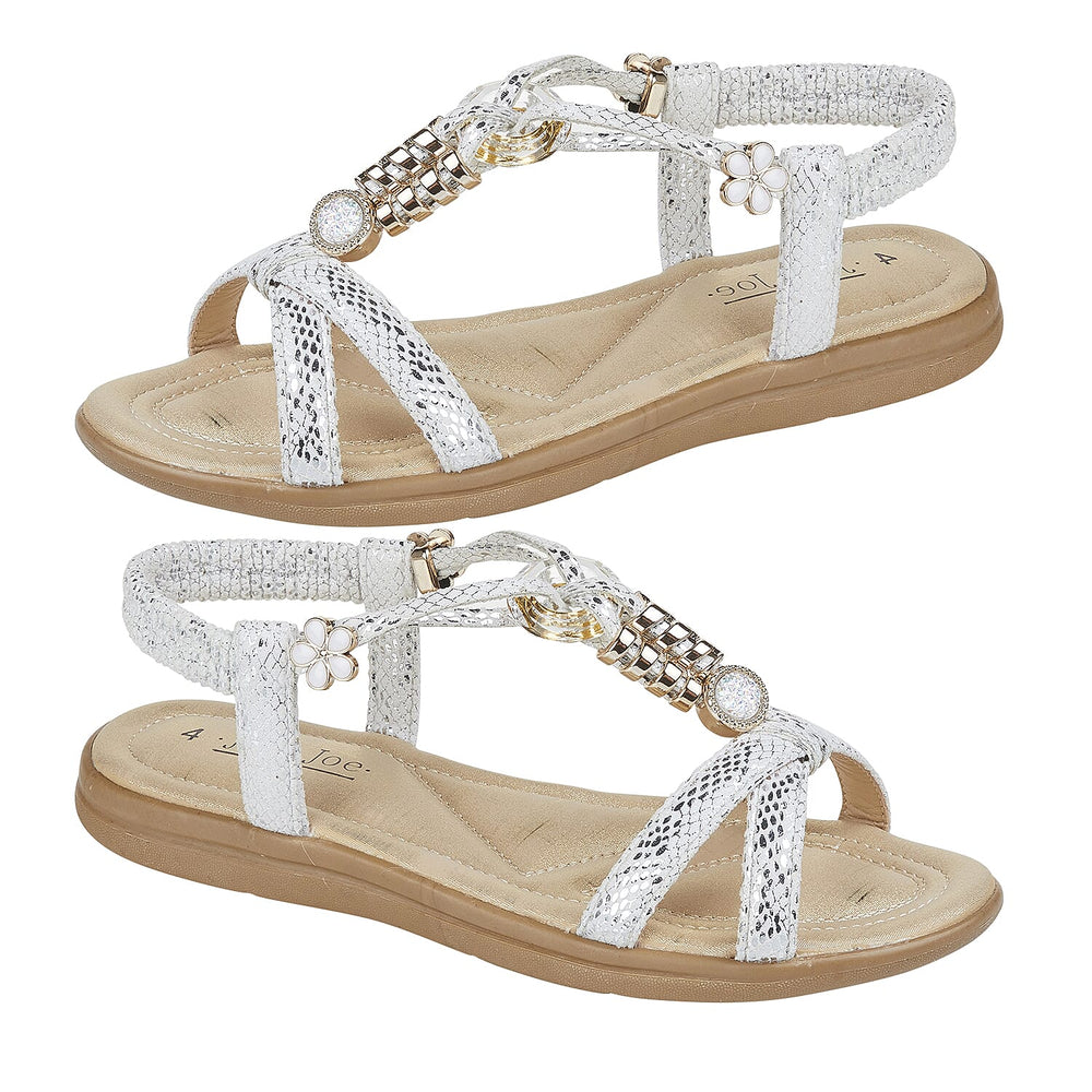 Jo & Joe Ladies Sandal (Size 6) - White
