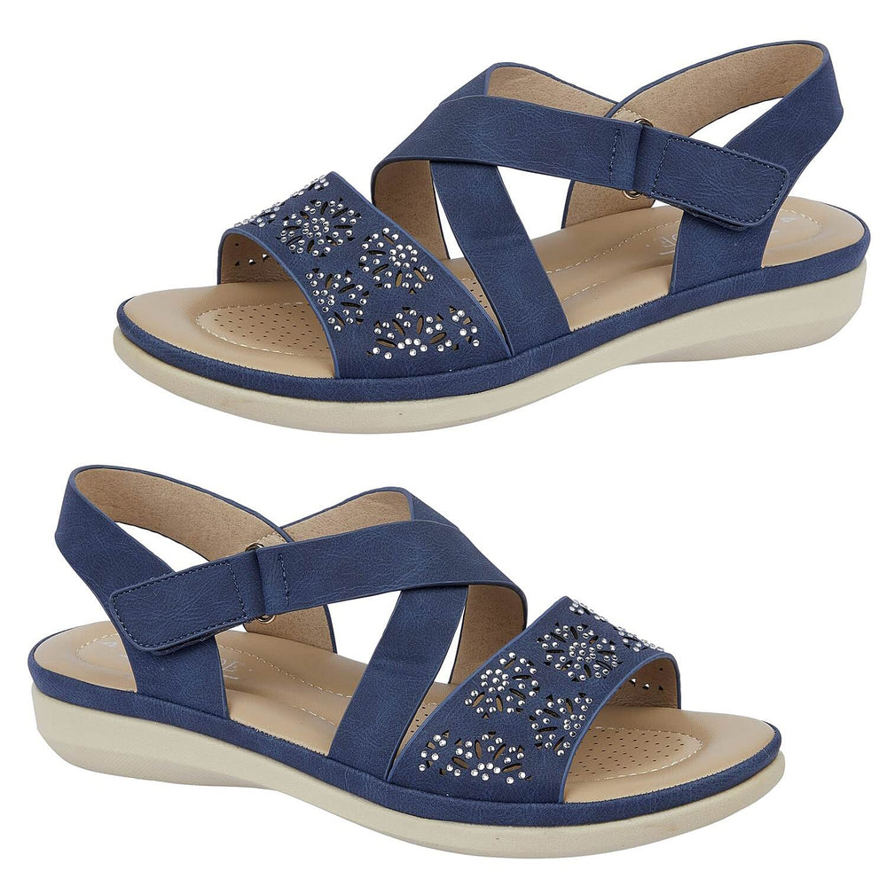 Jo & Joe Ladies Sandal (Size 7) - Navy