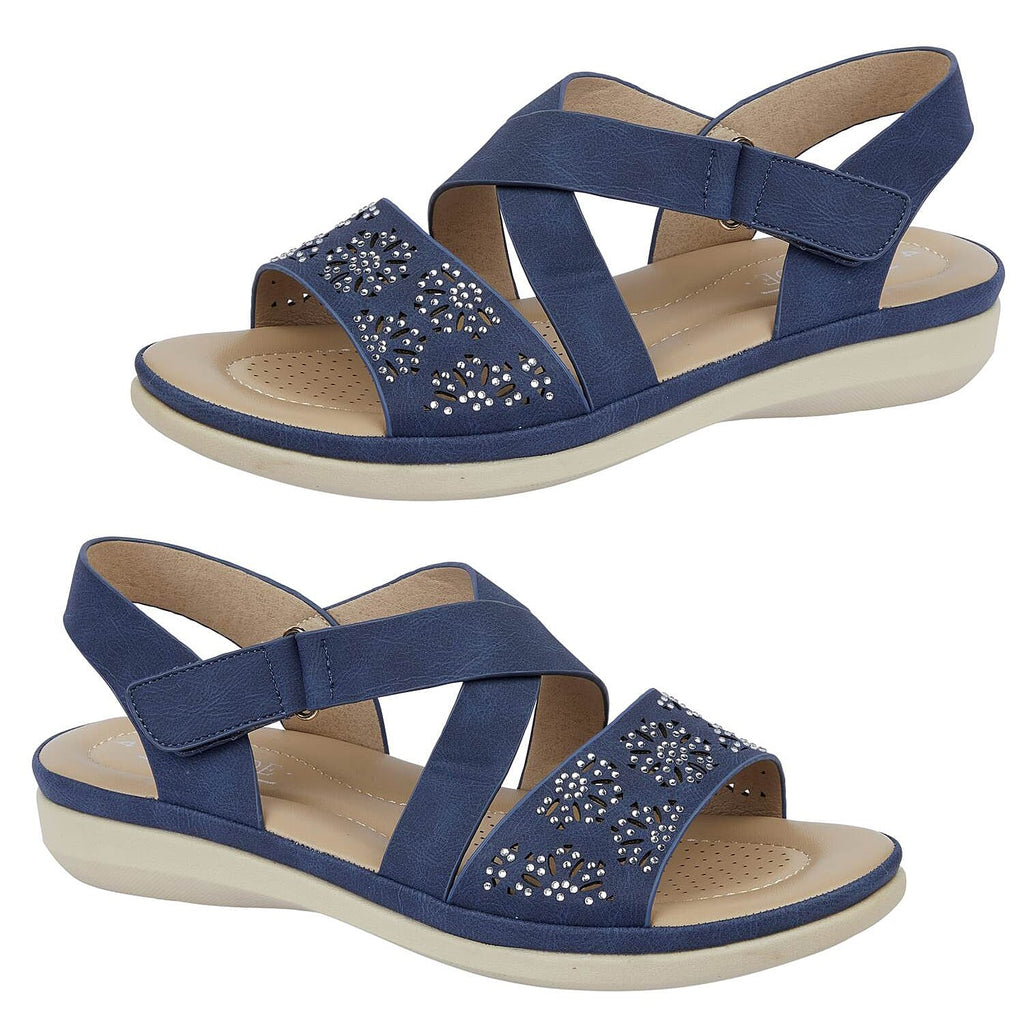 Jo & Joe Ladies Sandal (Size 7) - Navy