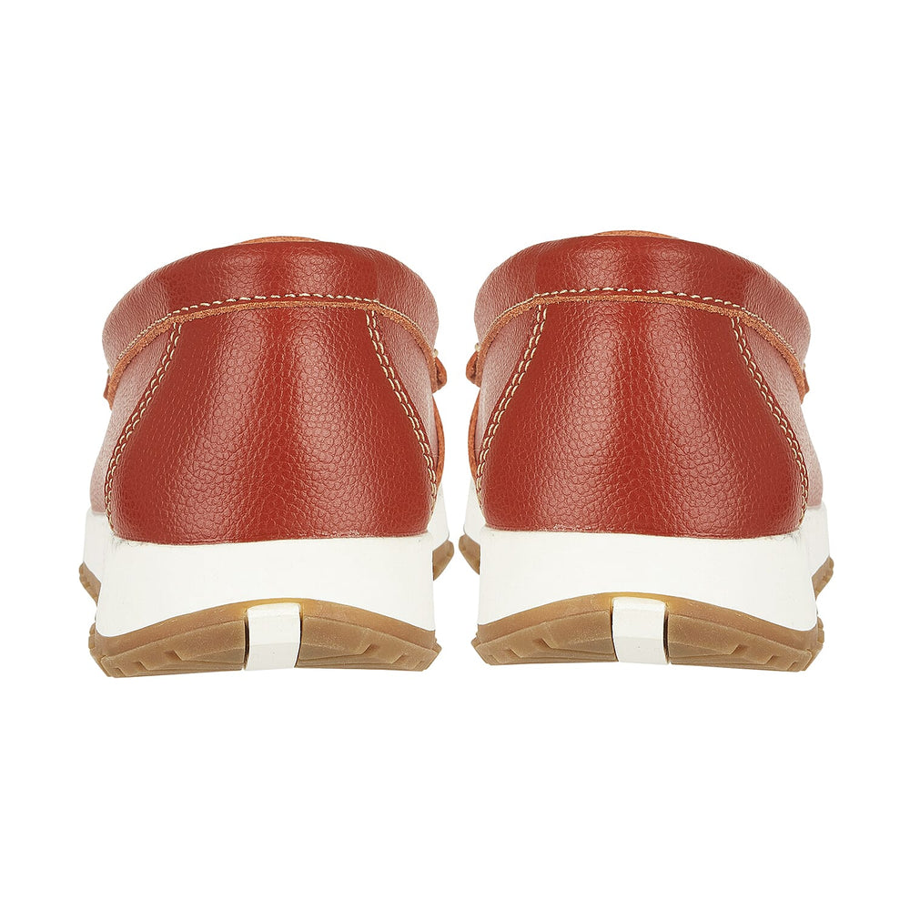 Jo & Joe Ladies IPANEMA Smooth Leather Wedge Loafer (Size 4) - Orange