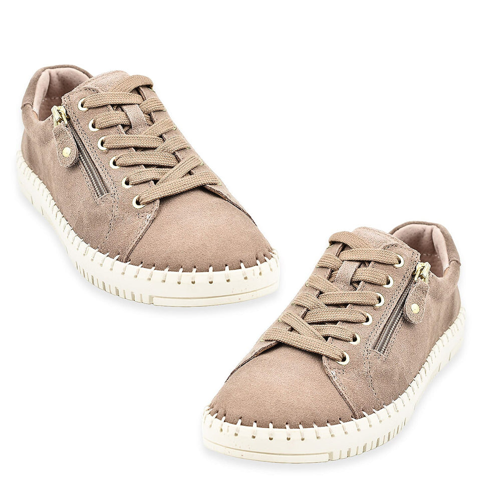 Jo & Joe Ladies Suede Casual Shoes  (Size 4) - Taupe