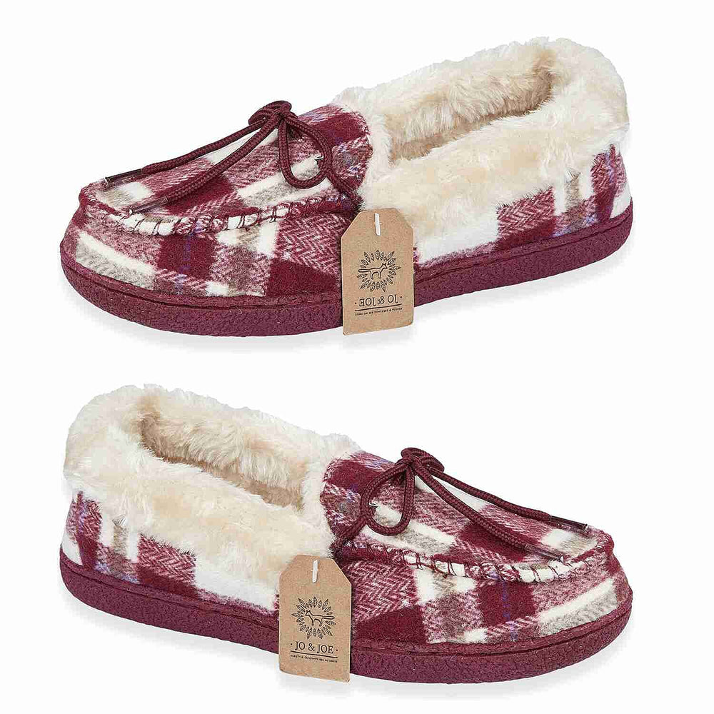 Jo & Joe Ladies Slipper (Size 3) - Cherry
