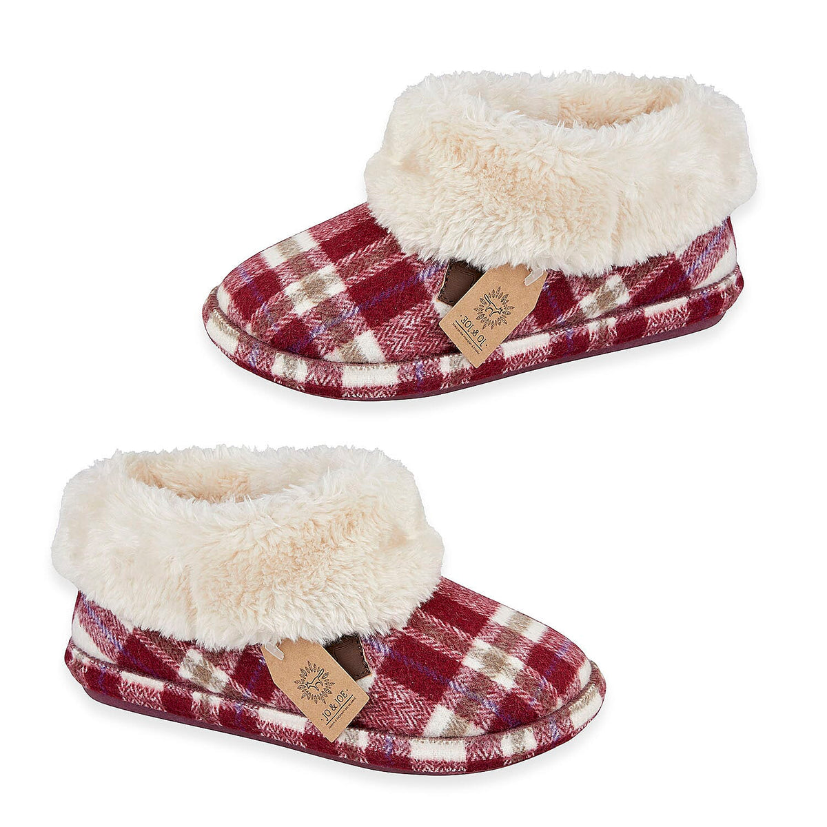 Jo & Joe Ladies Slipper (Size 3) - Cherry