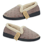 Jo & Joe Ladies Slipper (Size 3) - Grey & Brown