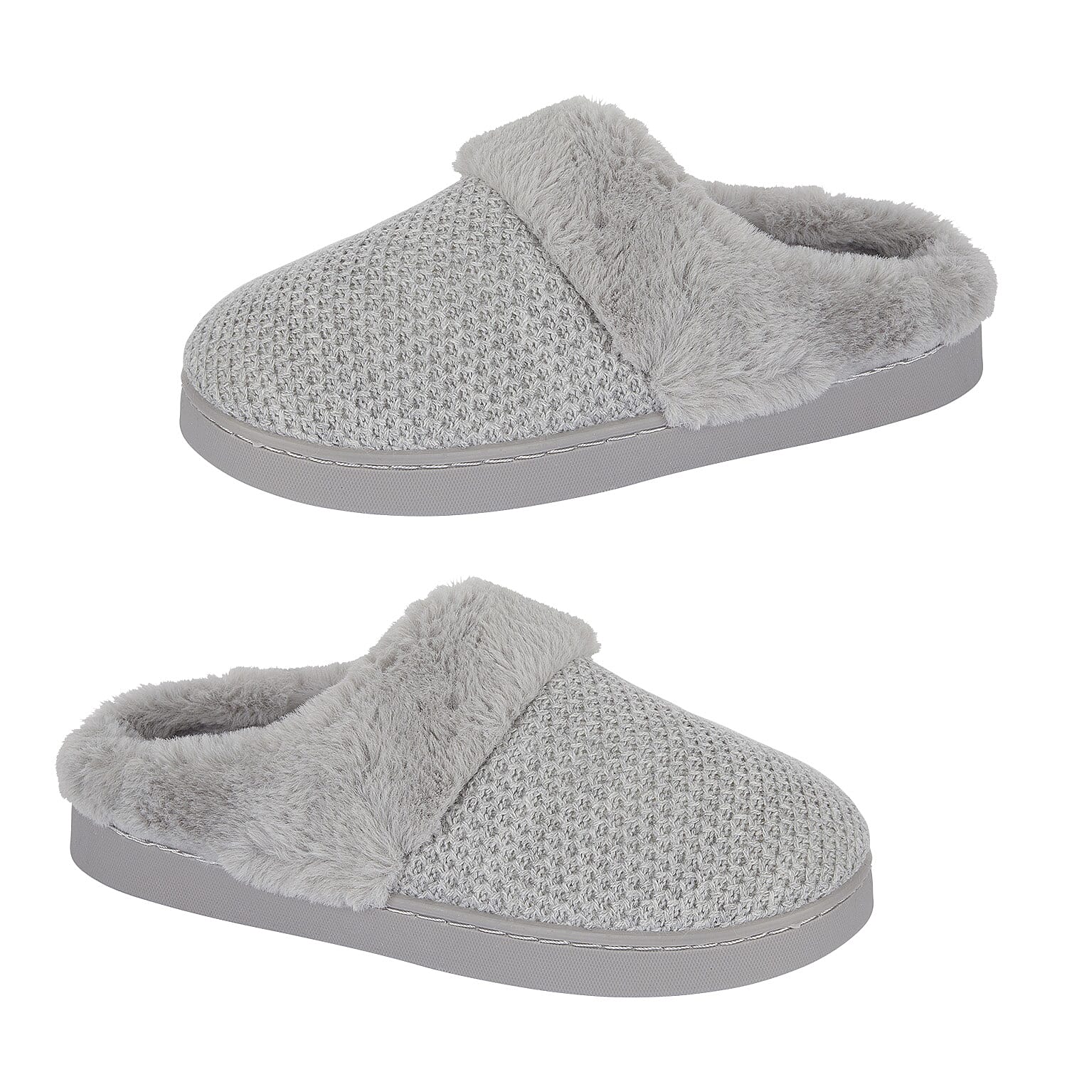 Jo & Joe Ladies Slipper (Size - 3) - Grey