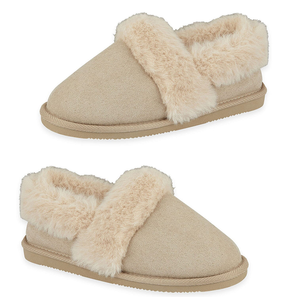 Jo & Joe Ladies ELGIN Slipper (Size 4) - Beige