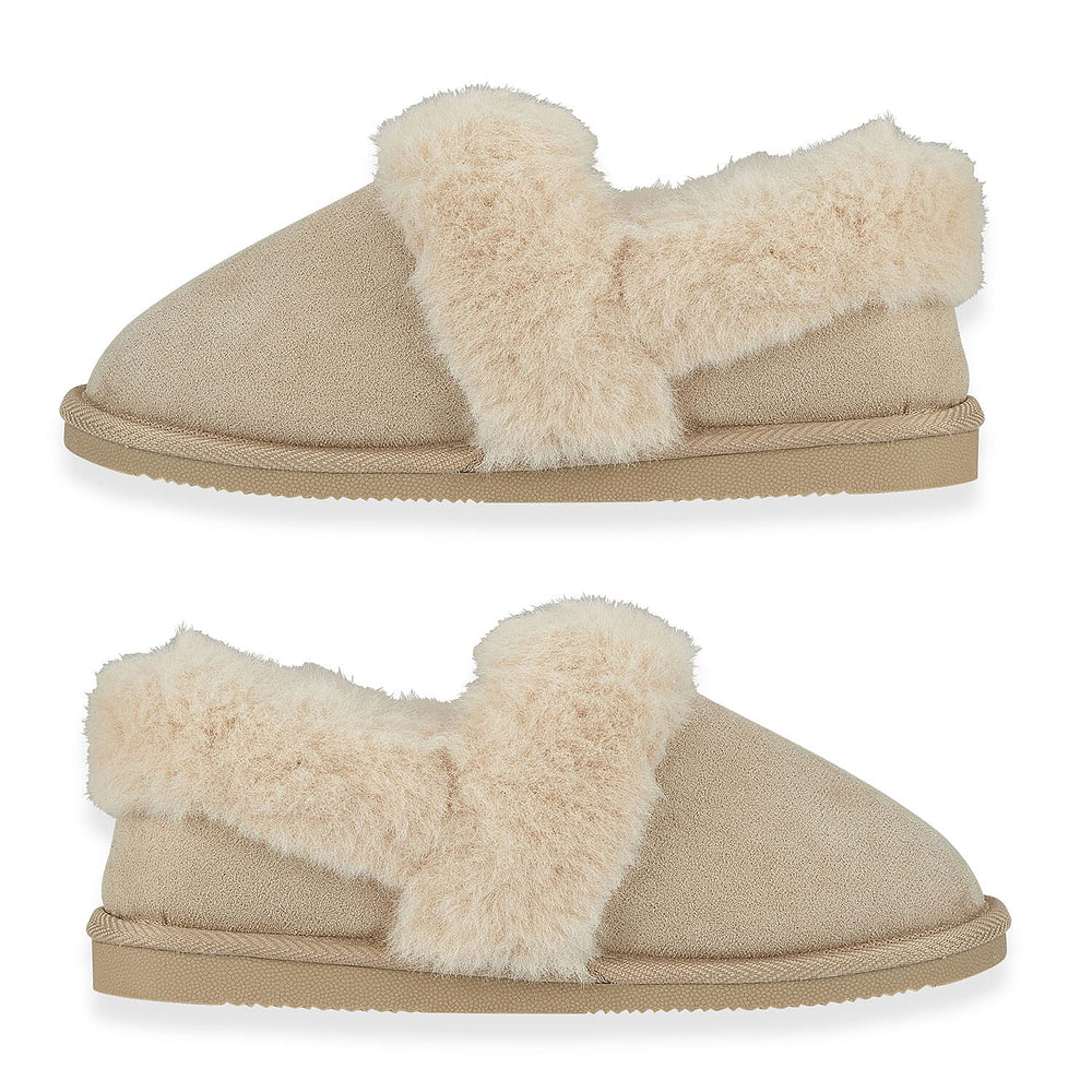 Jo & Joe Ladies ELGIN Slipper (Size 4) - Beige