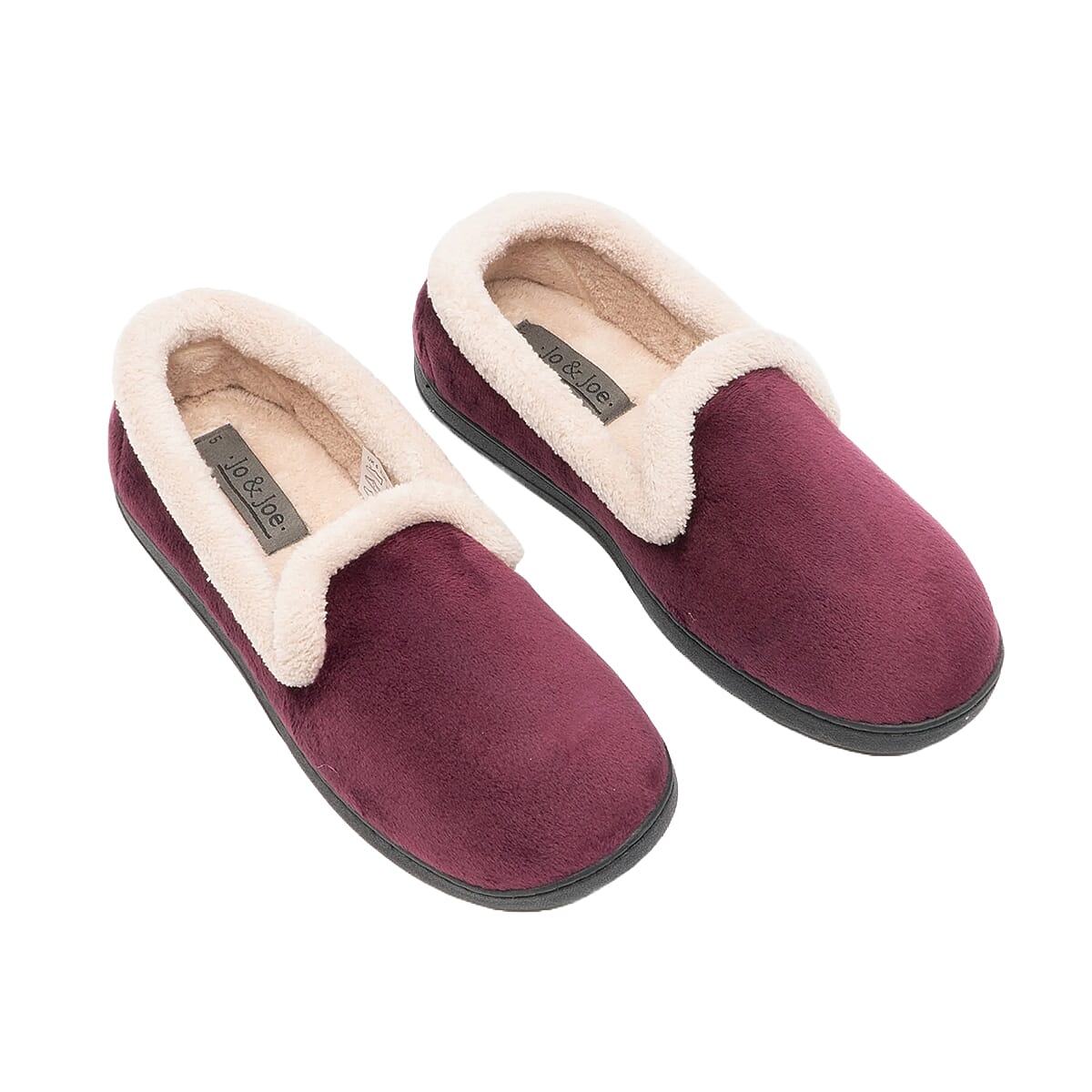 Jo & Joe Ladies Slipper (Size 4) - Burgundy