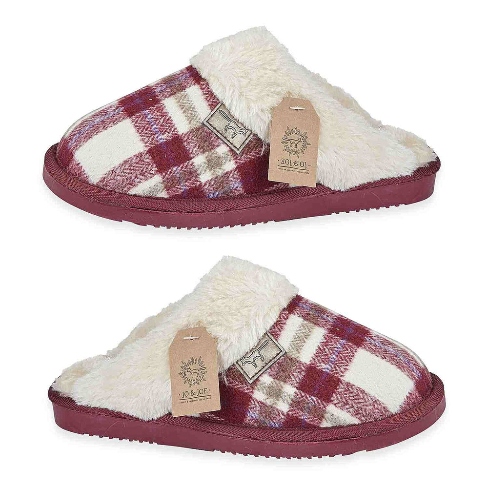 Jo & Joe Ladies Slipper (Size 4) - Cherry