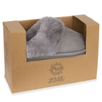 Jo & Joe Ladies SAVANNAH Fleece lined Winter Slipper (Size 4) - Grey