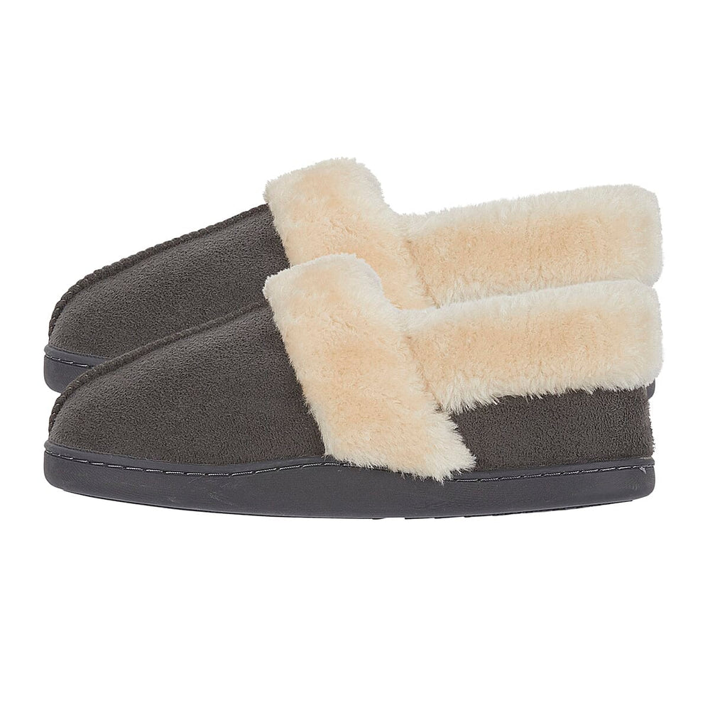 Jo - Joe Edale Faux Suede Slip-On With Sherpa Fur Lining (Size 4) - Grey