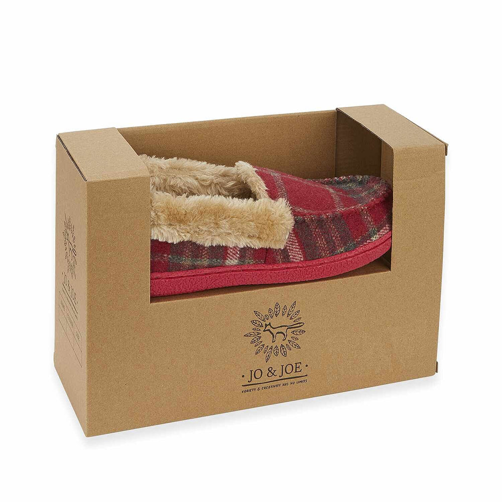 Jo & Joe Ladies Slipper (Size 4) - Red