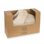 Jo & Joe Ladies SAVANNAH Fleece lined Winter Slipper (Size 5) - Beige