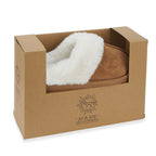 Jo & Joe Ladies SAVANNAH Fleece lined Winter Slipper (Size 5) - Tan