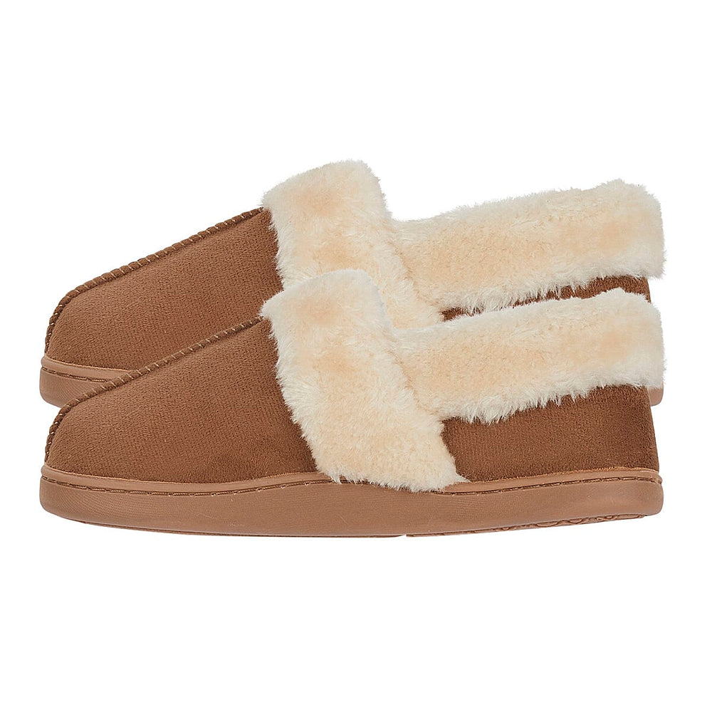 Jo - Joe Edale Faux Suede Slip-On With Sherpa Fur Lining (Size 5) - Cognac