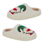 Jo - Joe Design Christmas Gonk Design Fluffy Mule (Size 5) - Cream