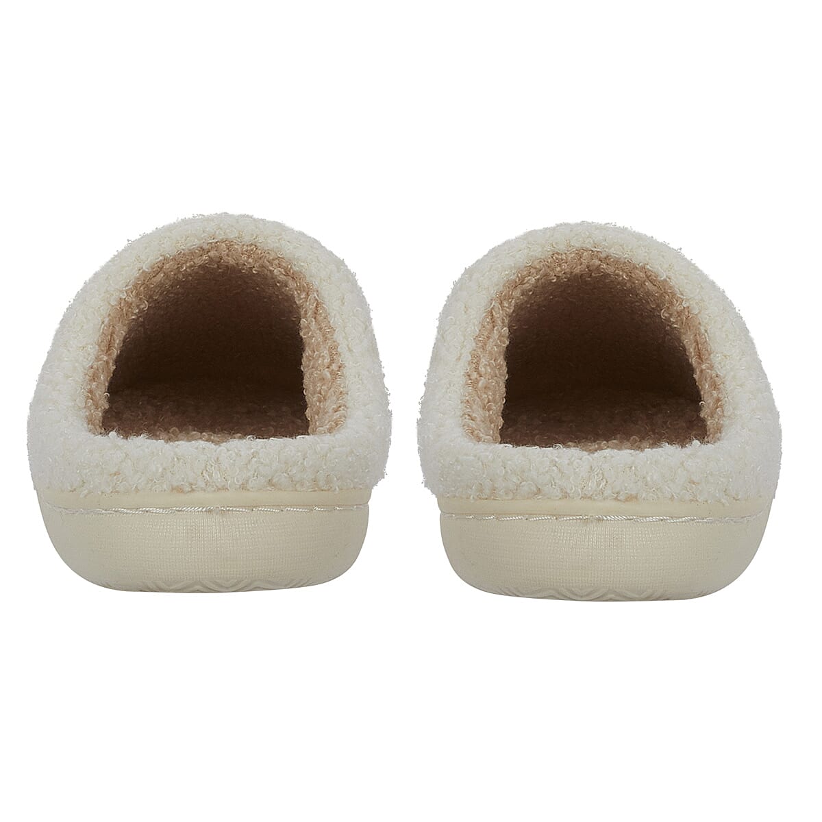 Jo - Joe Design Christmas Gonk Design Fluffy Mule (Size 5) - Cream