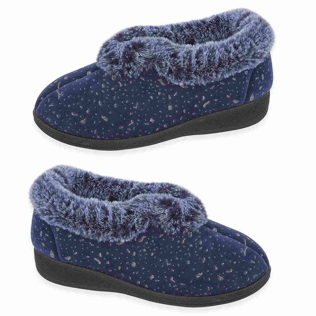 Jo & Joe Ladies Slipper (Size 5) - Navy