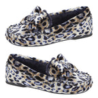 Jo - Joe Eliza Moccasin Slipper With Bow (Size 5) - Navy