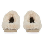 Jo & Joe Ladies SAVANNAH Fleece lined Winter Slipper  (Size 6) - Beige