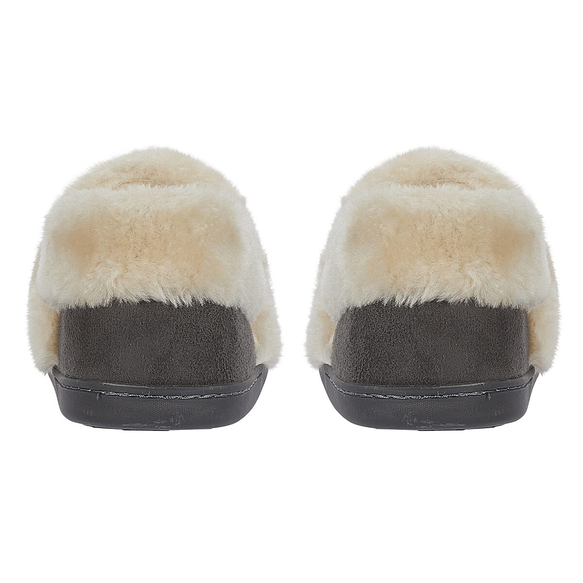 Jo - Joe Edale Faux Suede Slip-On With Sherpa Fur Lining (Size 6) - Grey