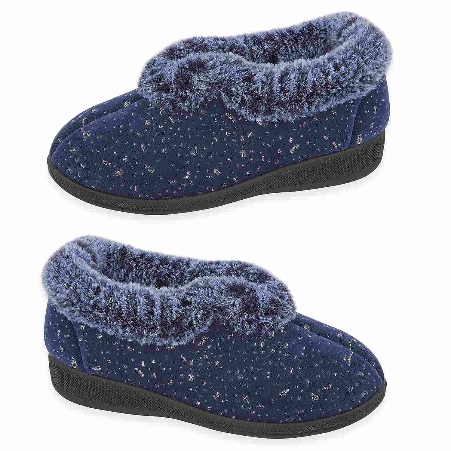 Jo & Joe Ladies Slipper (Size 6) - Navy