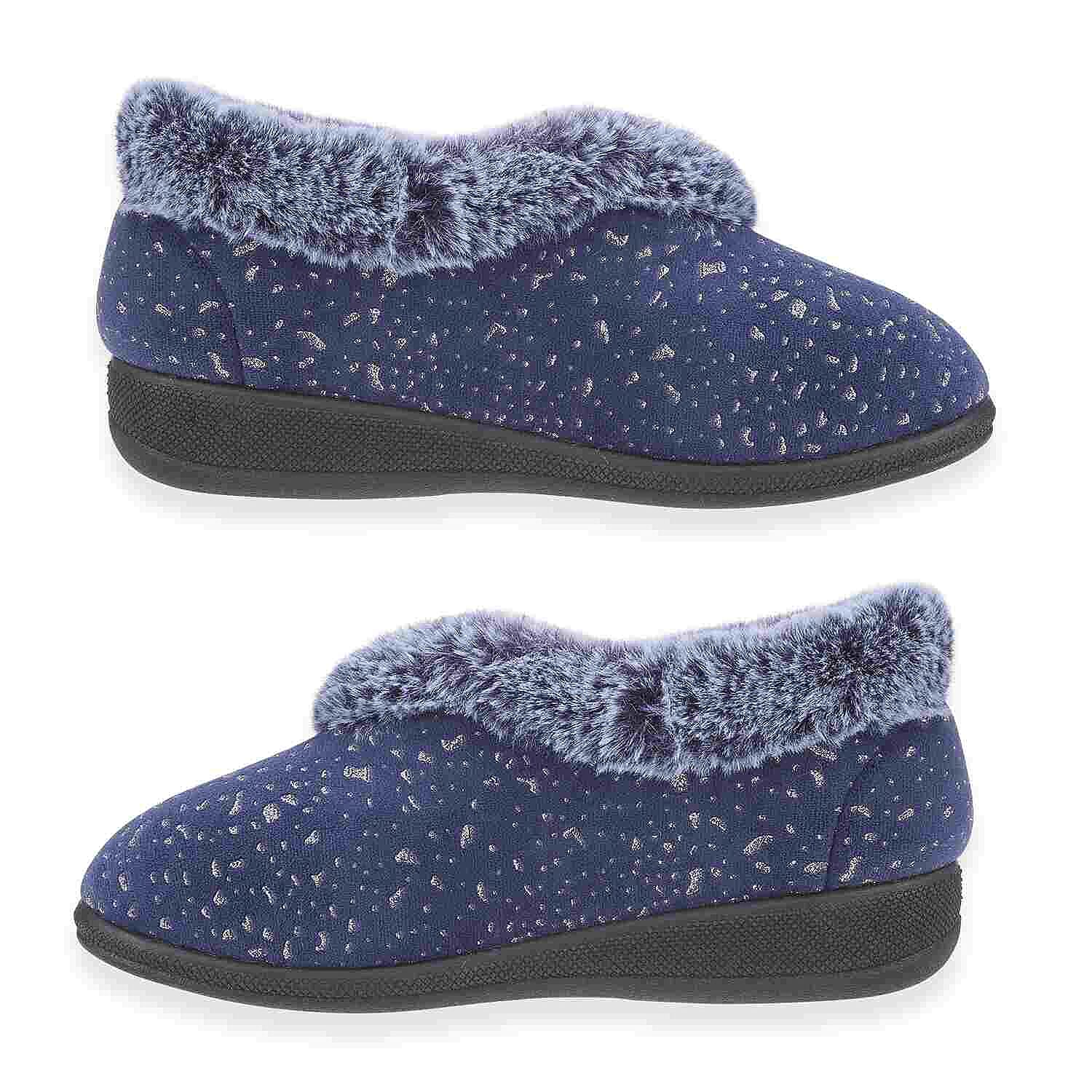 Jo & Joe Ladies Slipper (Size 6) - Navy