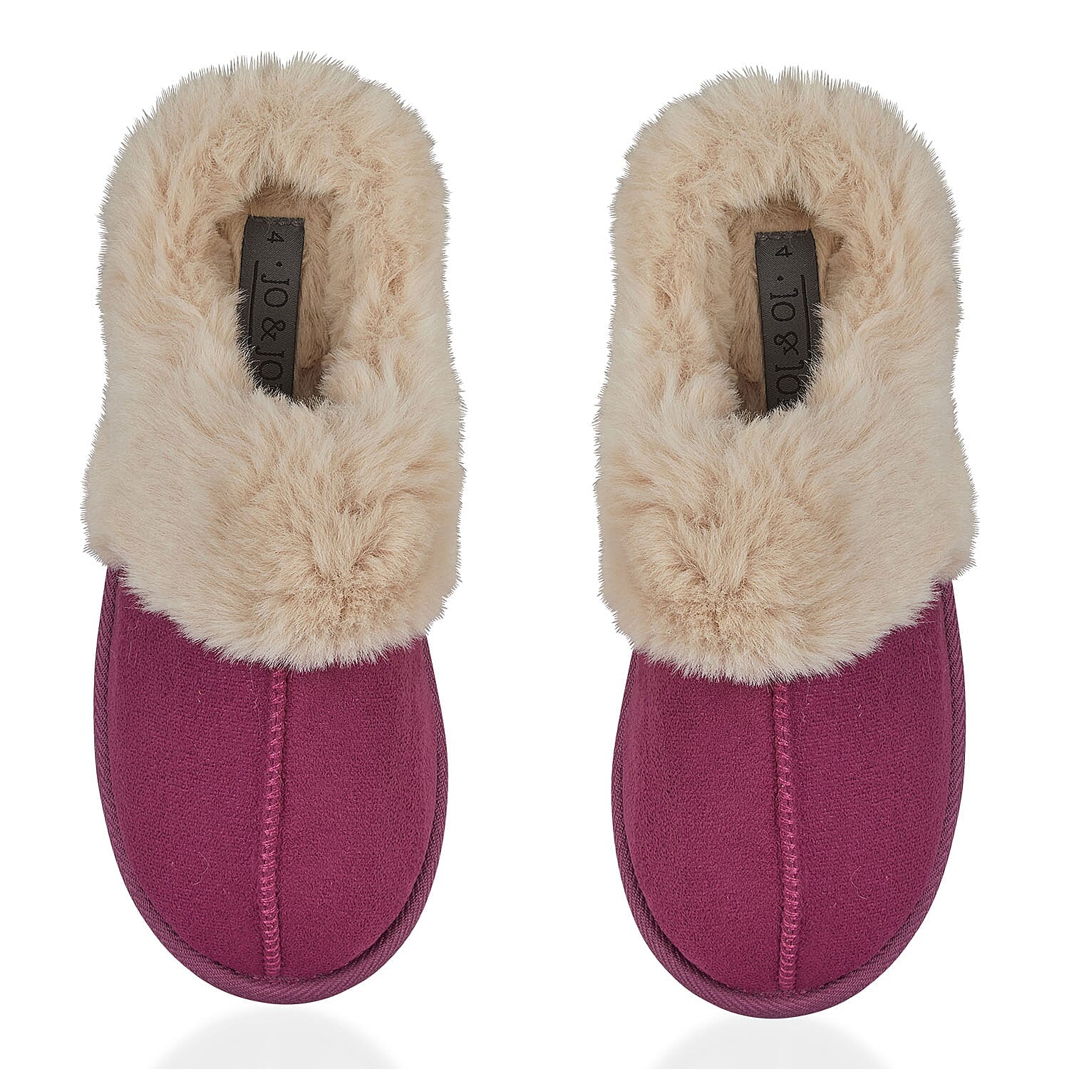 Jo & Joe Ladies SAVANNAH Fleece lined Winter Slipper (Size 7) - Rose Pink