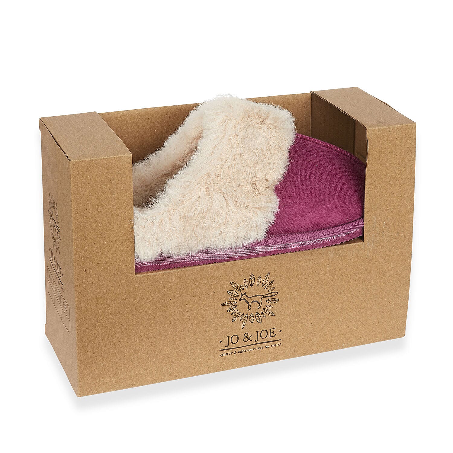 Jo & Joe Ladies SAVANNAH Fleece lined Winter Slipper (Size 7) - Rose Pink