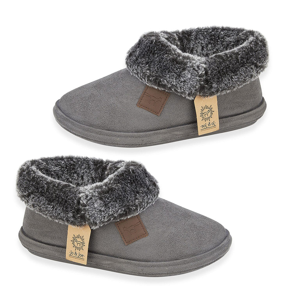 Jo & Joe Ladies Slipper (Size 8) - Charcoal