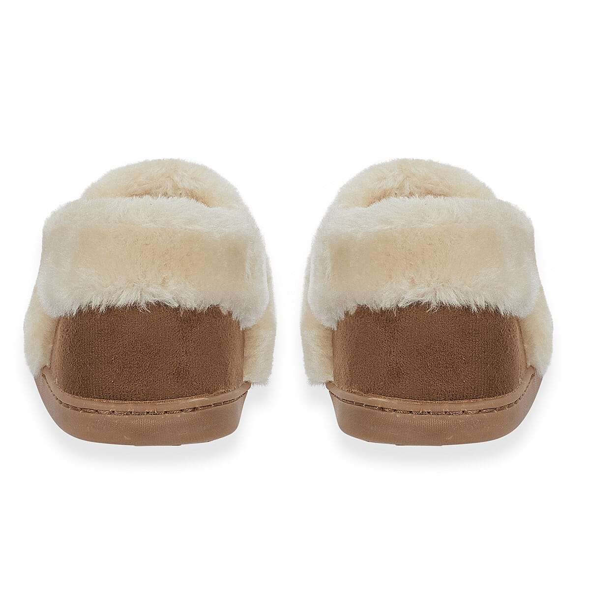 Jo - Joe Edale Faux Suede Slip-On With Sherpa Fur Lining (Size 8) - Cognac