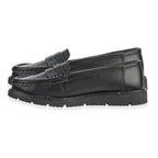 Jo - Joe Shore Leather Penny Loafers (Size 4) - Black