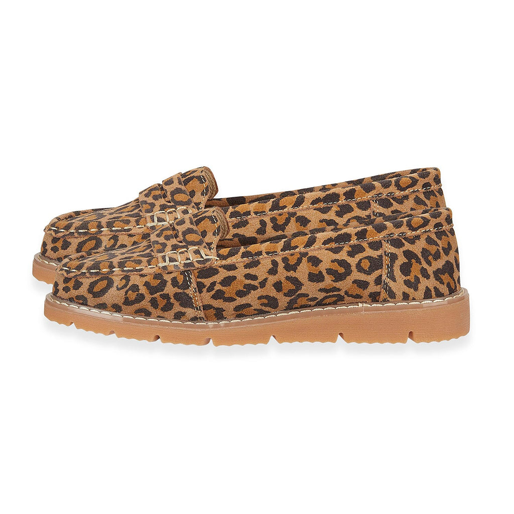 Jo - Joe Shore Leopard Print Suede Loafers (Size 7) - Leopard