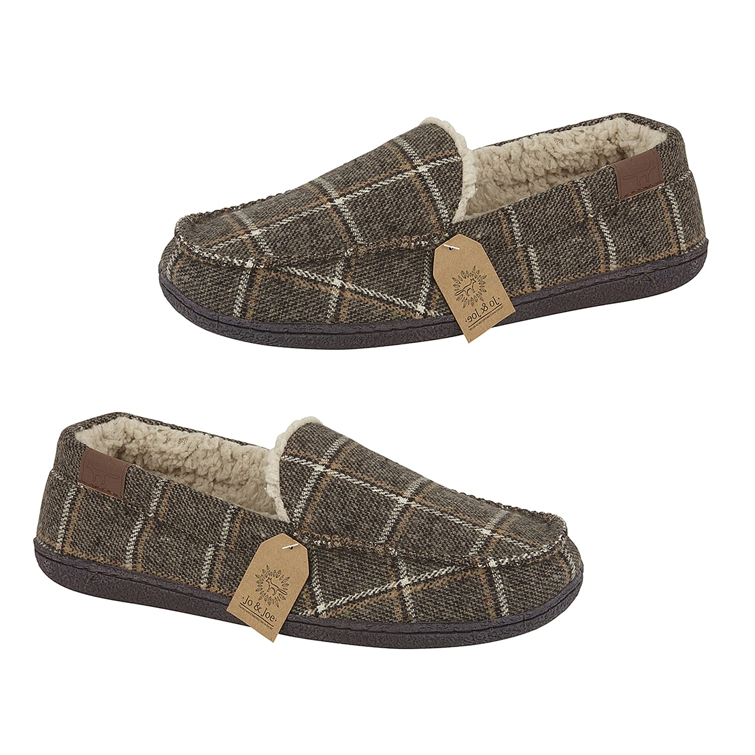 Jo & Joe Mens Slipper (Size 7) - Brown