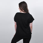 JOVIE Low Sleeves Blouse (Size L-XL - 12-14) - Black & Multi