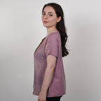 JOVIE Low Sleeves Blouse (Size L-XL - 12-14) - Dusty Pink & Multi
