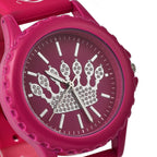 Juicy Couture Analogue Ladies Watch with Silicone Strap - Pink