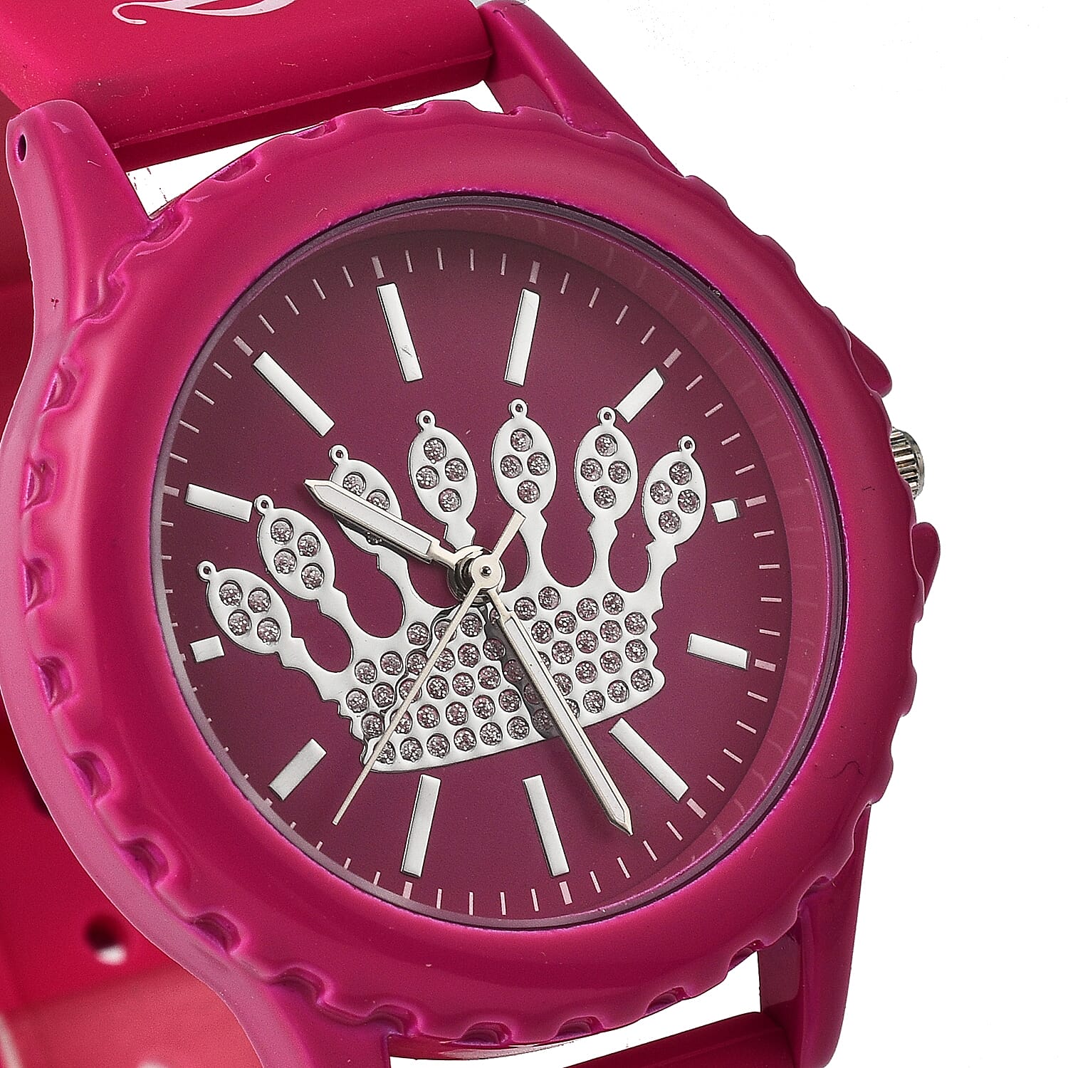 Juicy Couture Analogue Ladies Watch with Silicone Strap - Pink