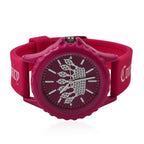Juicy Couture Analogue Ladies Watch with Silicone Strap - Pink