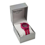 Juicy Couture Analogue Ladies Watch with Silicone Strap - Pink