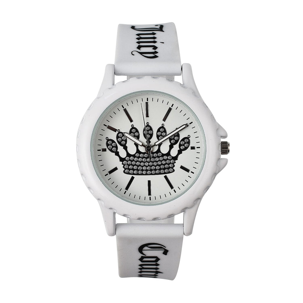 Juicy Couture Analogue Ladies Watch with Silicone Strap - White