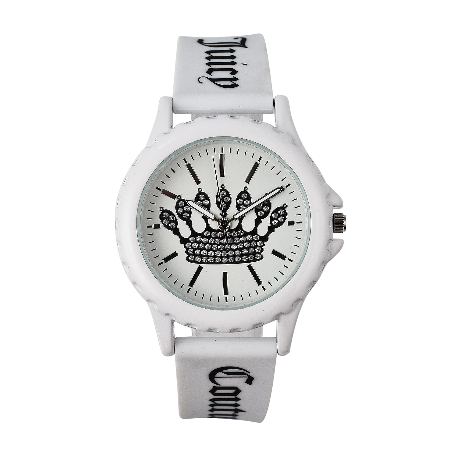 Juicy Couture Analogue Ladies Watch with Silicone Strap - White