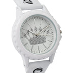 Juicy Couture Analogue Ladies Watch with Silicone Strap - White