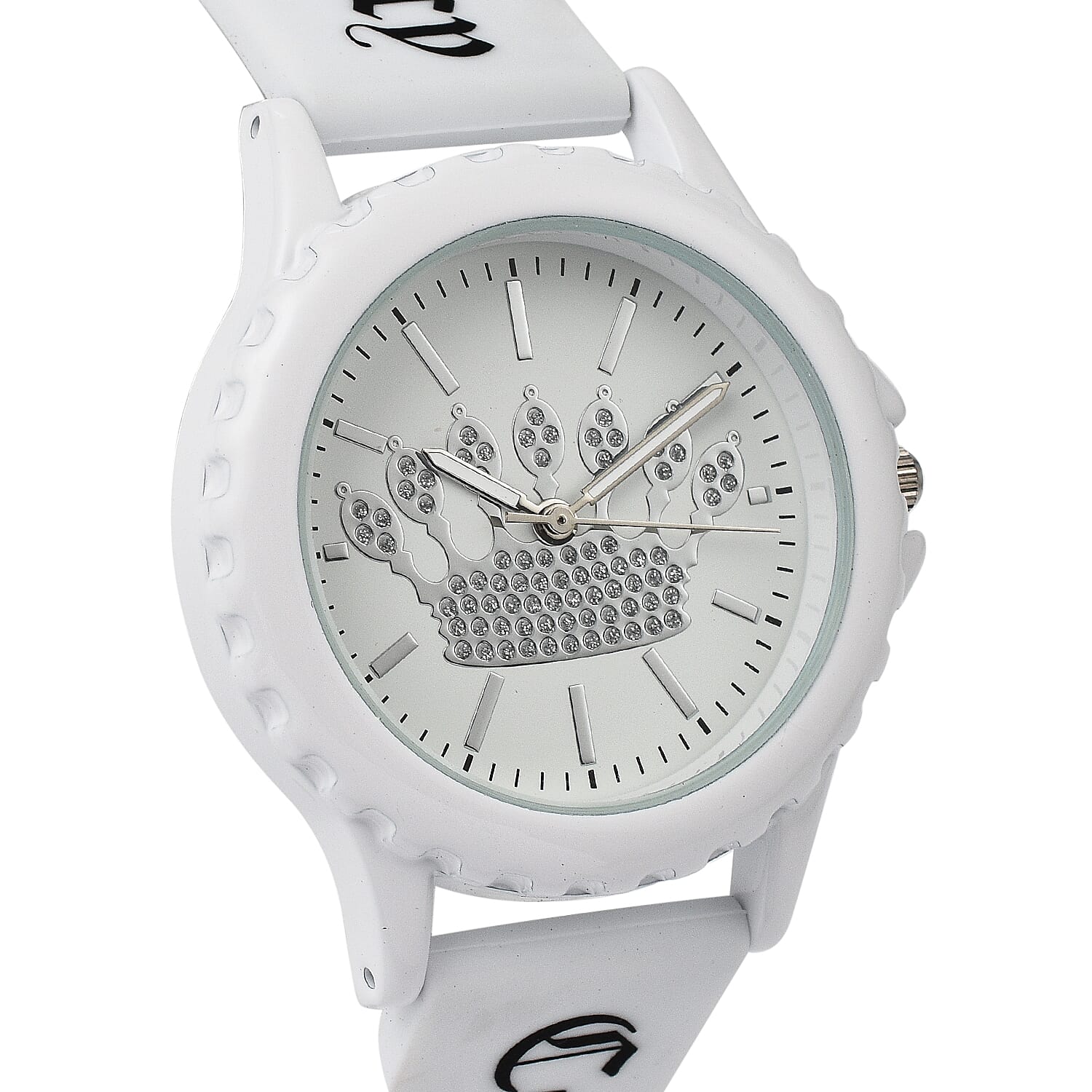 Juicy Couture Analogue Ladies Watch with Silicone Strap - White