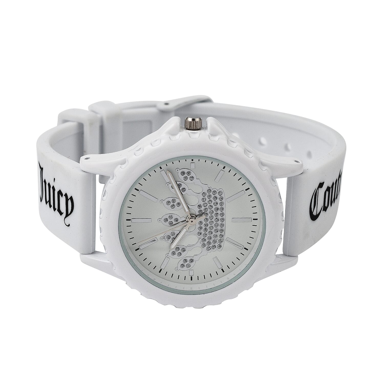 Juicy Couture Analogue Ladies Watch with Silicone Strap - White