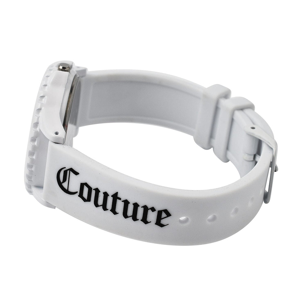 Juicy Couture Analogue Ladies Watch with Silicone Strap - White