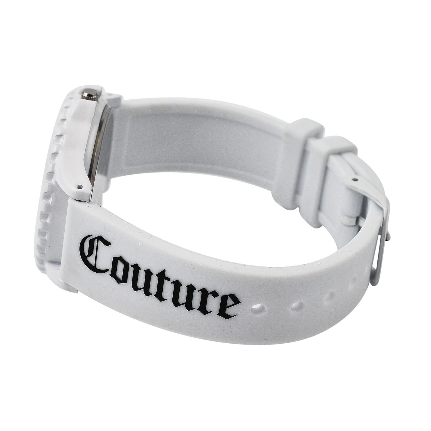 Juicy Couture Analogue Ladies Watch with Silicone Strap - White