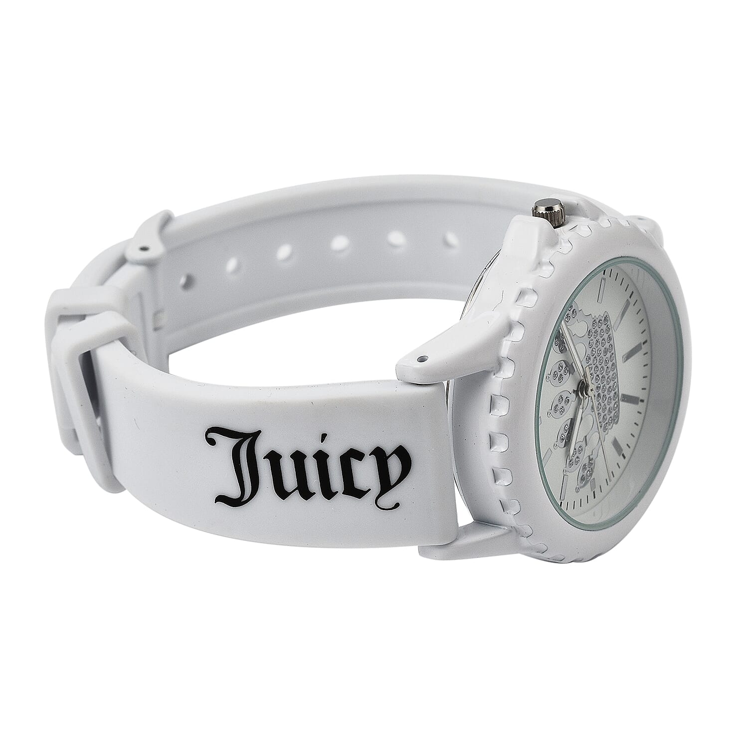 Juicy Couture Analogue Ladies Watch with Silicone Strap - White