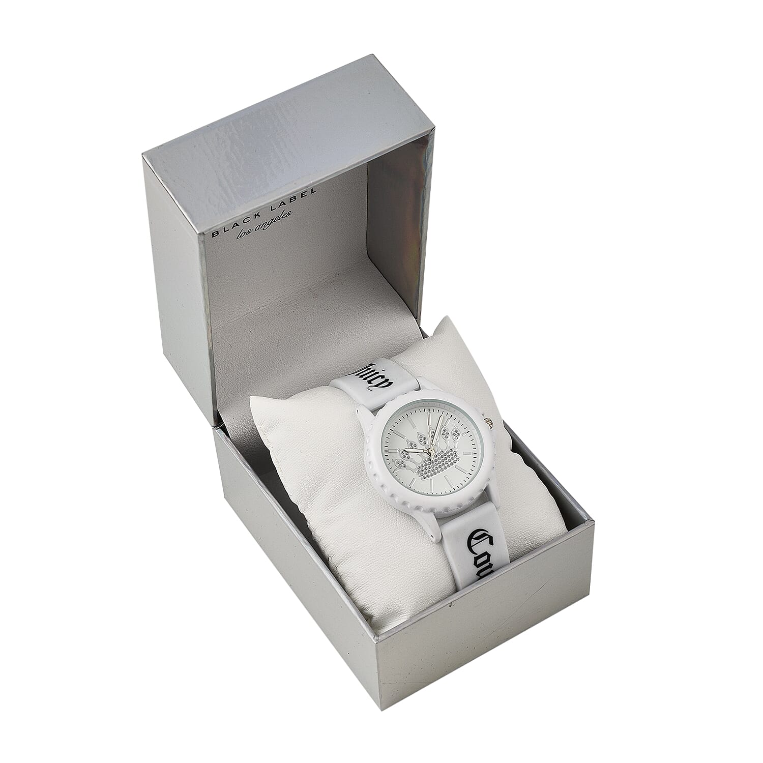 Juicy Couture Analogue Ladies Watch with Silicone Strap - White