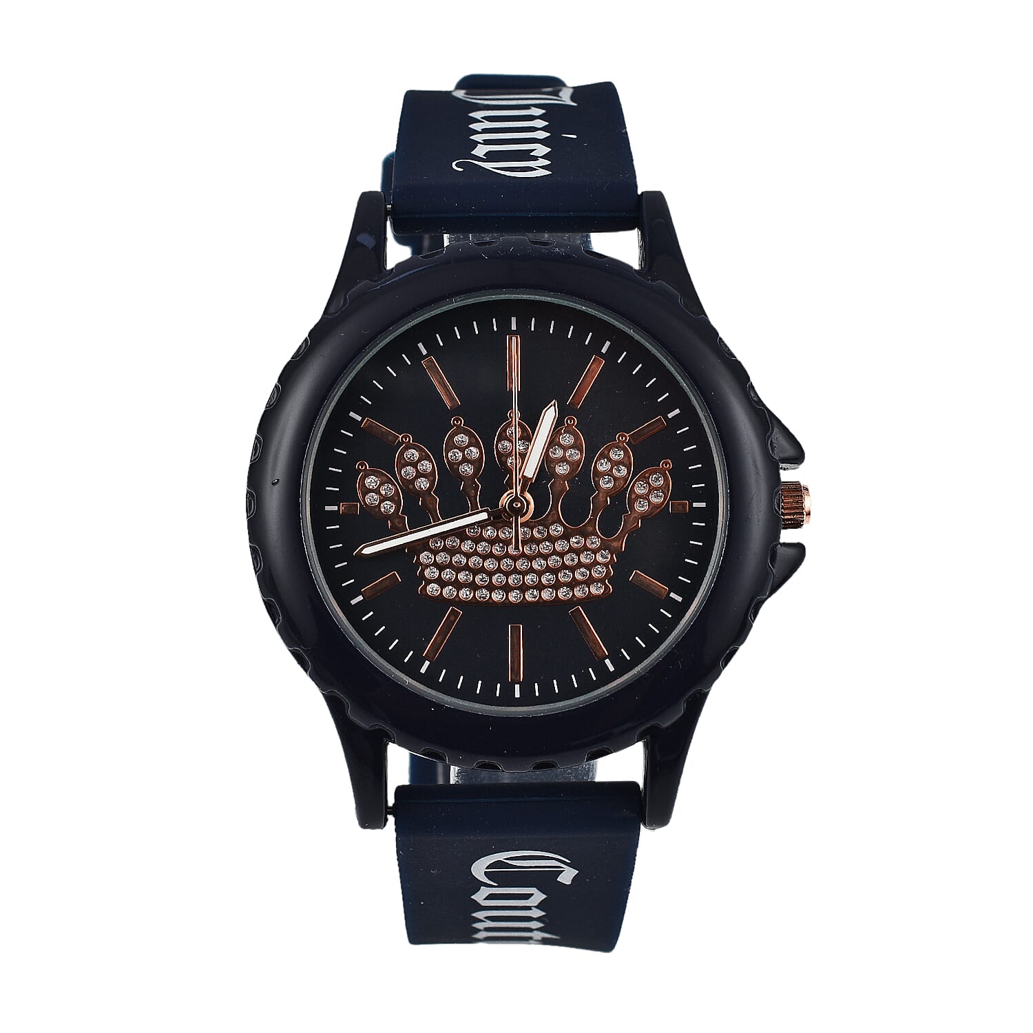 Juicy Couture Analogue Ladies Watch with Silicone Strap - Black
